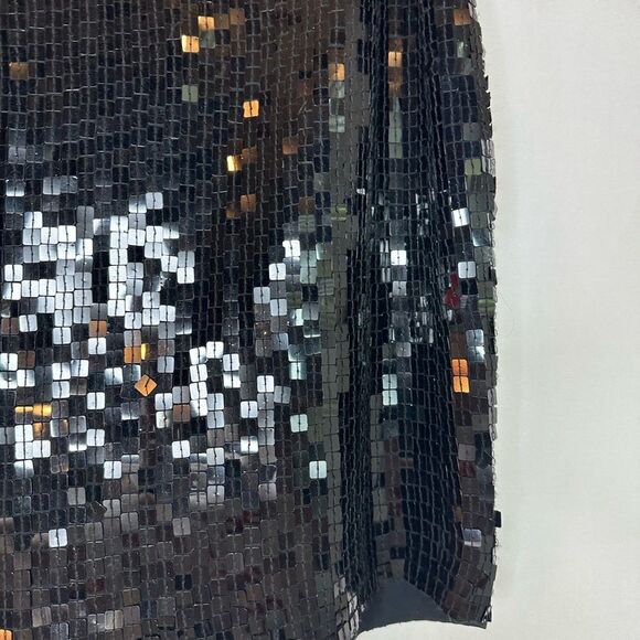 Valerie Stevens Black Sequin Silk Skirt size 14P NWT - Picture 5 of 10